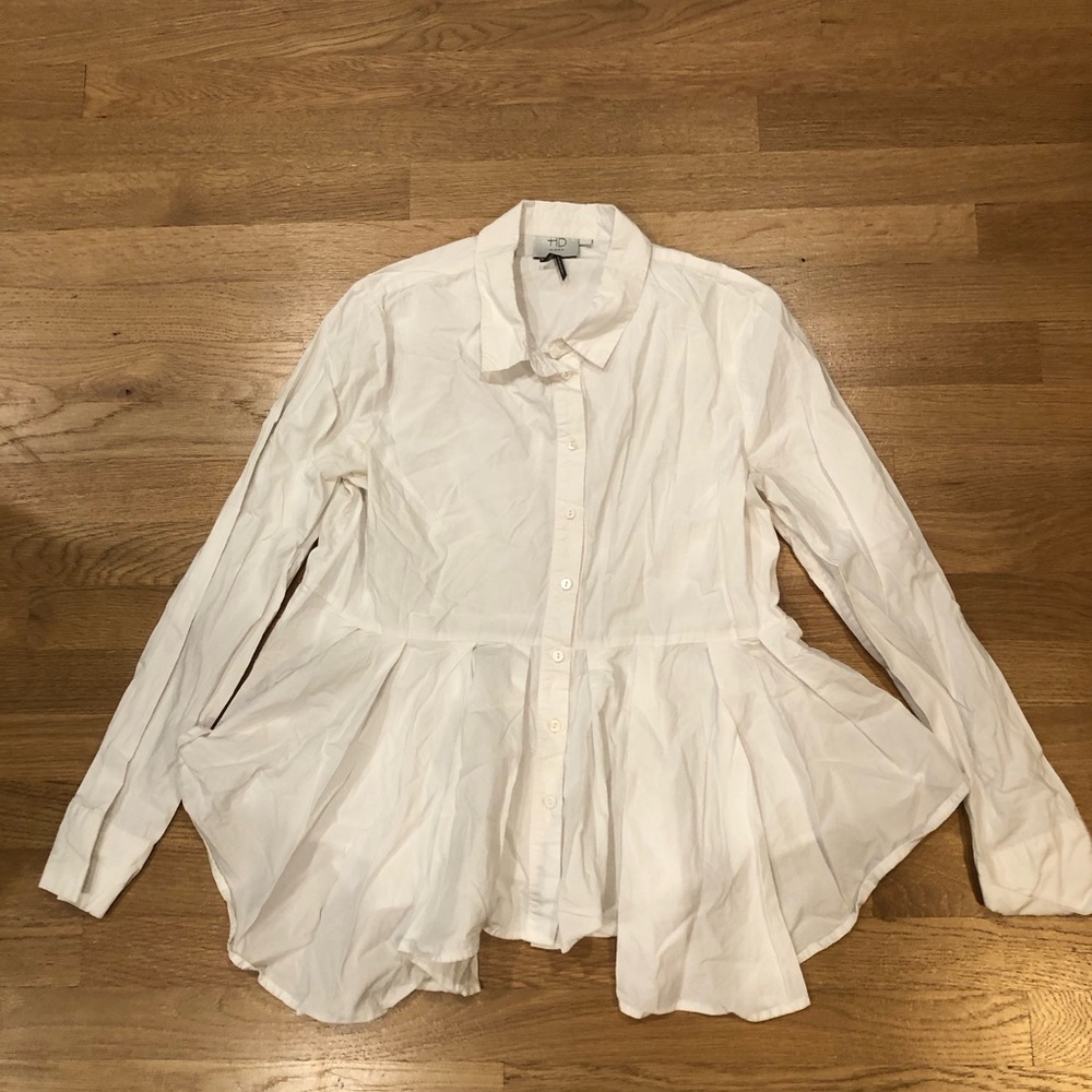HD in Paris White Button-Down Women's Shirt
